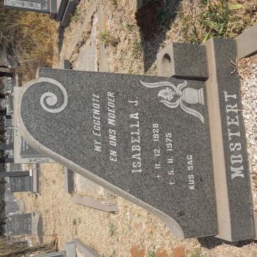 MOSTERT Isabella J. 1928-1975