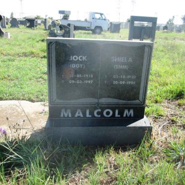 MALCOLM D.G.Y. 1915-1997 &amp; S.H.M. 1920-1994