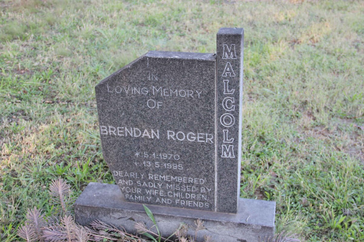 MALCOLM Brendan Roger 1970-1995