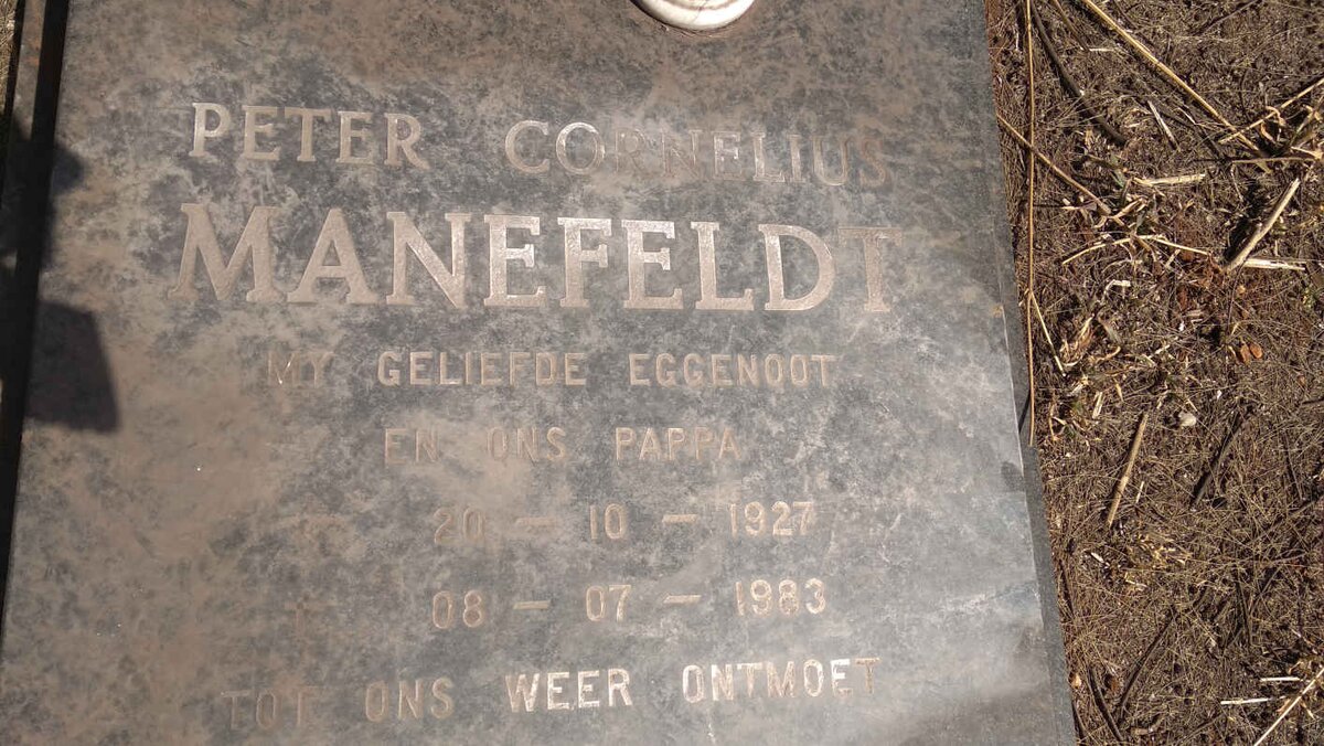 MANEFELDT Peter Cornelius 1927-1983