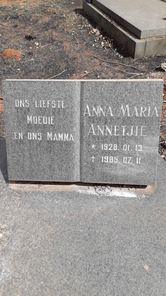 MATTHYSEN Anna Maria Annettjie 1928-1985