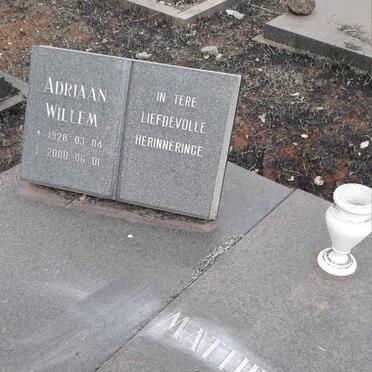 MATTHYSEN Adriaan Willem 1928-2000