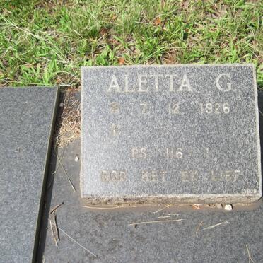 MCDONALD Aletta G. 1926-