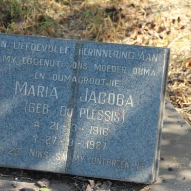 MULLER Jan Hendrik 1909-1998 &amp; Maria Jacoba DU PLESSIS 1916-1987