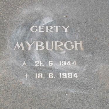 MYBURGH Johan 1938-1990 &amp; Gerty 1944-1984