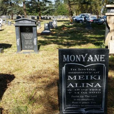 MONYANE Meiki Alina 1924-2010