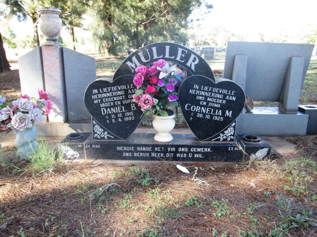 MÜLLER Daniël B. 1915-1993 &amp; Cornelia M. 1925-
