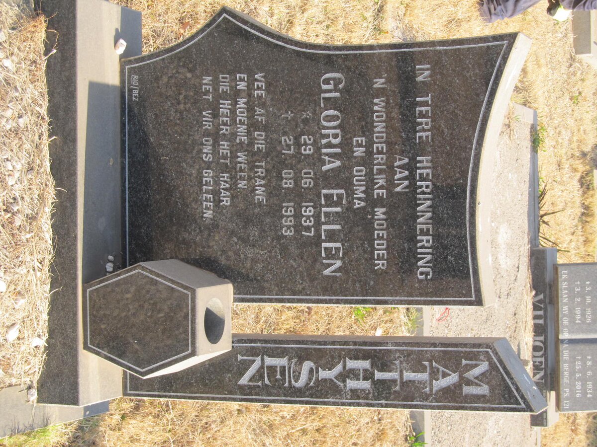 MATTHYSEN Gloria Ellen 1937-1993