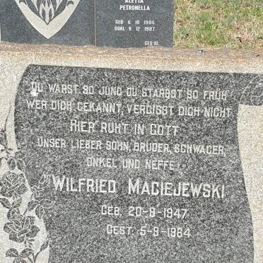 MACIEJEWSKI Wilfried 1947-1964