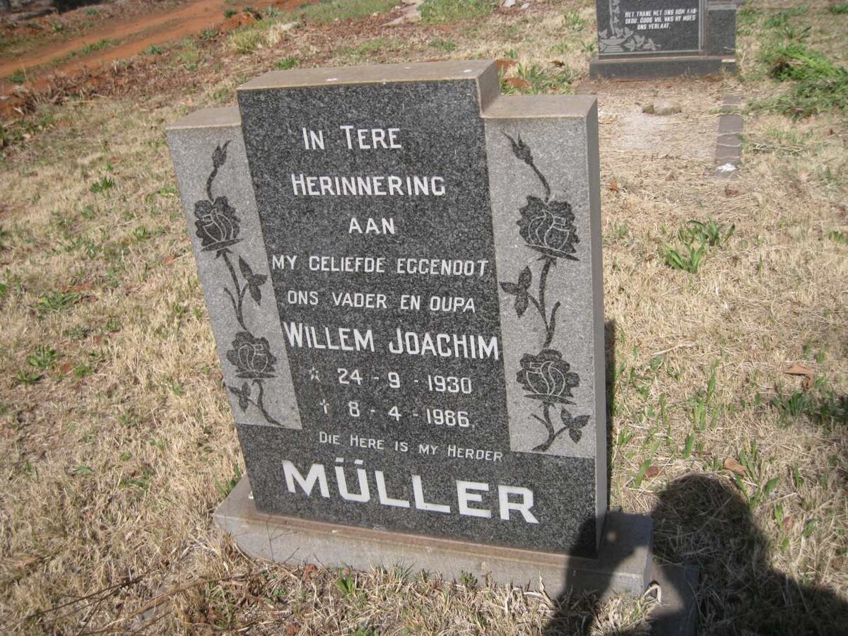 MULLER Willem Joachim 1930-1986