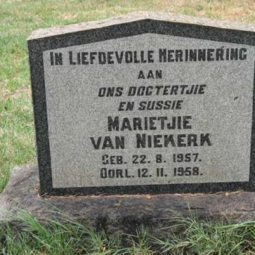 NIEKERK Marietjie, van 1957-1958