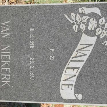 NIEKERK Nalene, van 1948-1970