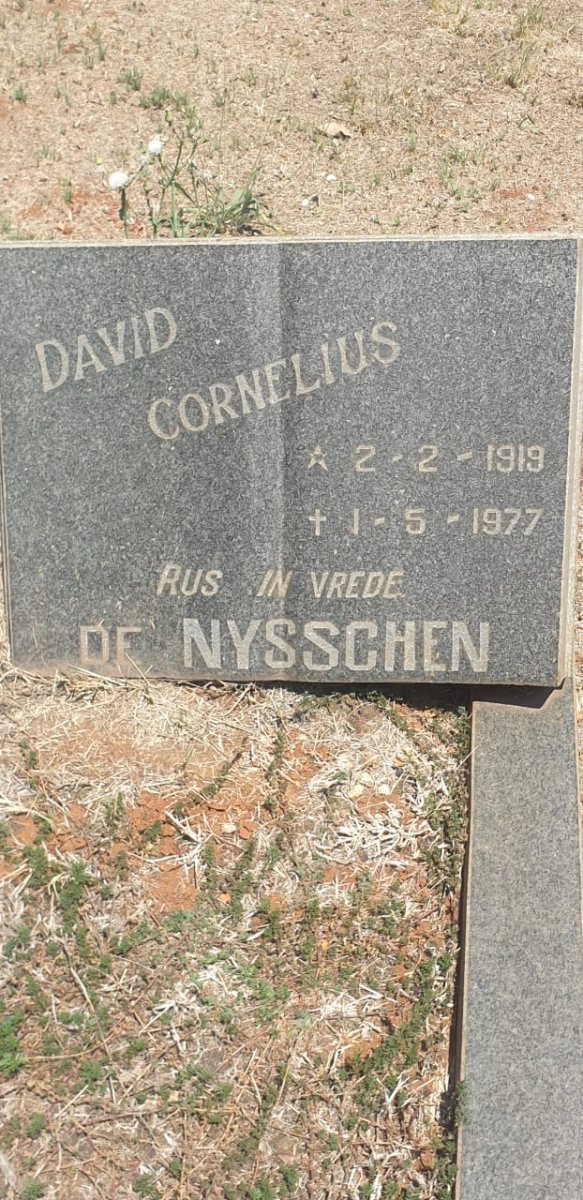 NYSSCHEN David Cornelius, de 1919-1977
