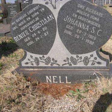 NEL Renier Christiaan 1922-1987 & Johanna S.C. 1926-1992
