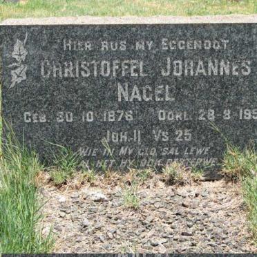 NAGEL Christoffel Johannes 1876-1958
