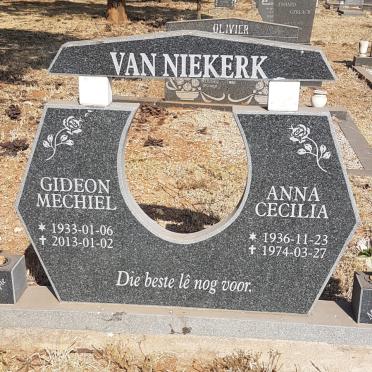 NIEKERK Gideon Mechiel, van 1933-2013 &amp; Anna Cecilia 1936-1974