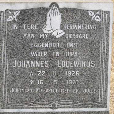 NIEKERK Johannes Lodewikus, van 1926-1978