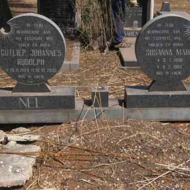 NEL Gotliep Johannes Rudolph 1924-2000 &amp; Susanna Maria 1930-1985