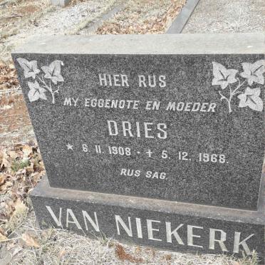 NIEKERK Dries, van 1908-1968