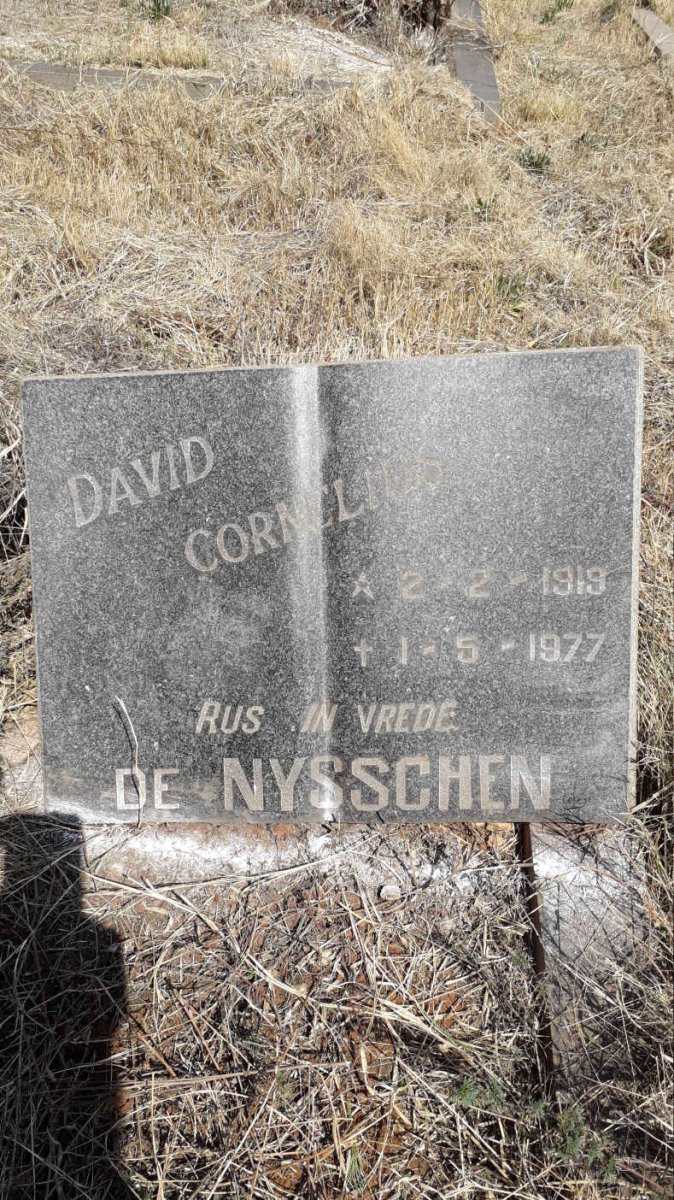 NYSSCHEN Daniel Cornelius, de 1919-1977