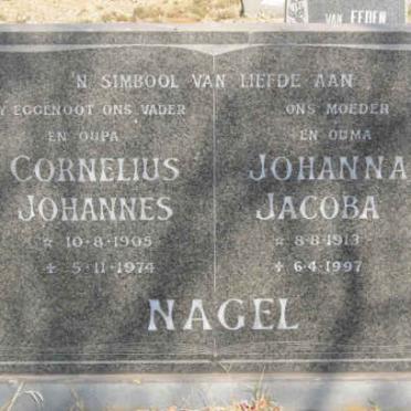 NAGEL Cornelius Johannes 1905-1974 &amp; Johanna Jacoba 1913-1997