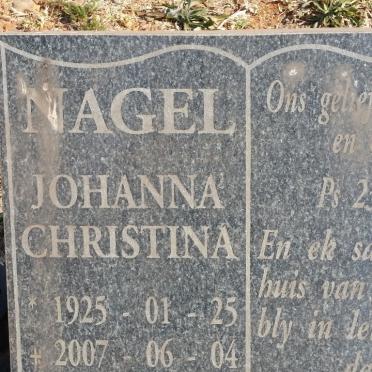 NAGEL Johanna Christina 1925-2007