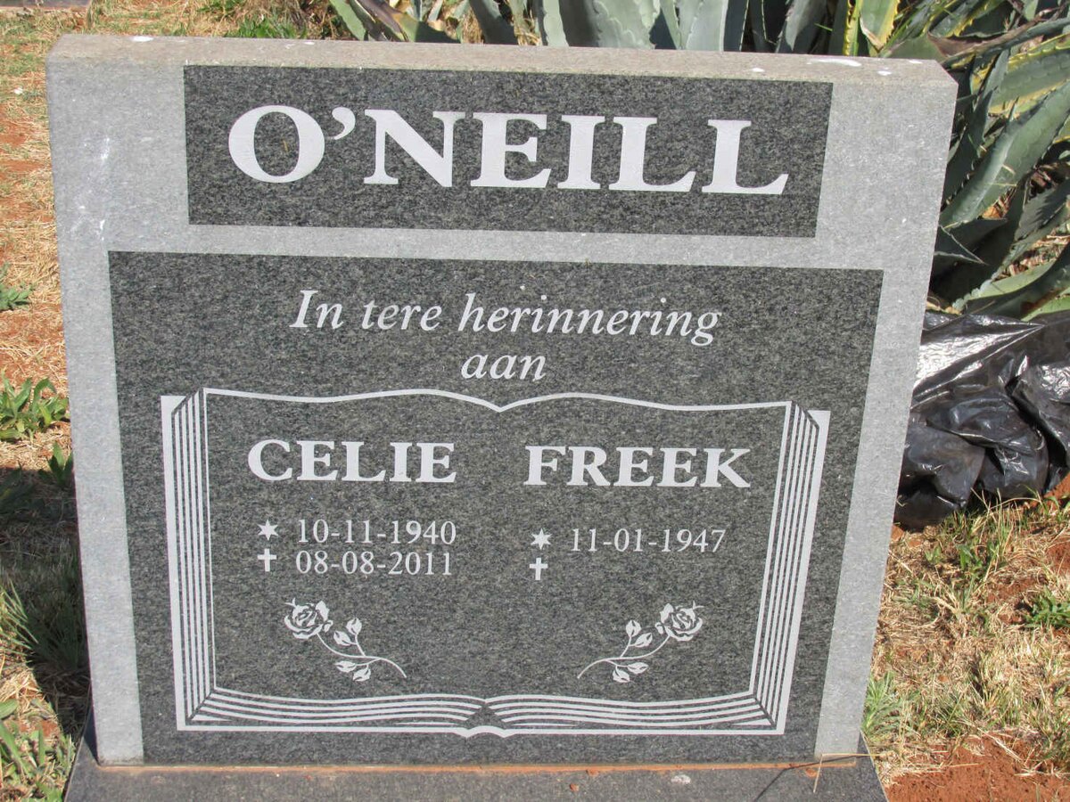 O'NEILL Freek 1947-  & Celie 1940-2011