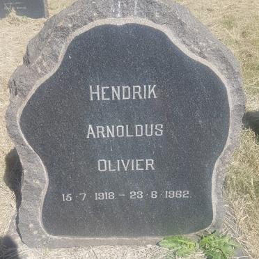 OLIVIER Hendrik Arnoldus 1918-1962