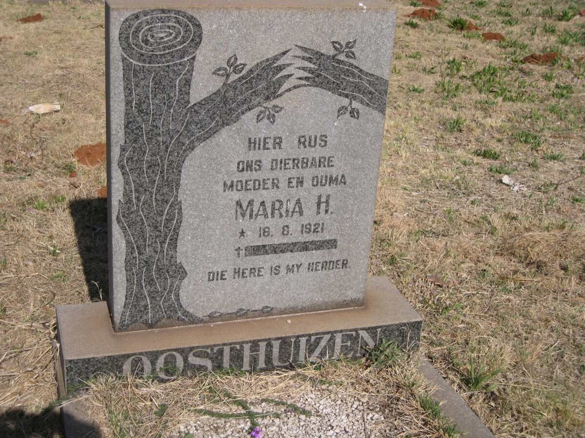 OOSTHUIZEN Maria H. 1921-