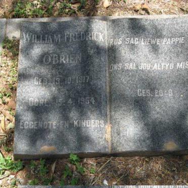 O'BRIEN William Fredrick 1917-1954