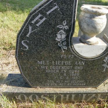 OOSTHUIZEN Thys 1929-1997
