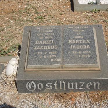 OOSTHUIZEN Daniel Jacobus 1896-1975 &amp; Martha Jacoba 1894-1976