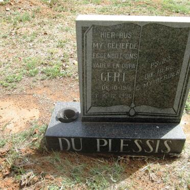 PLESSIS Gert, du 1918-1990