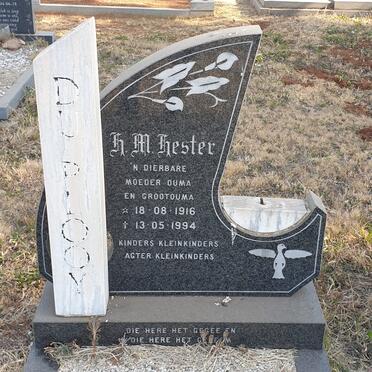 PLOOY H.M. Hester, du 1916-1994