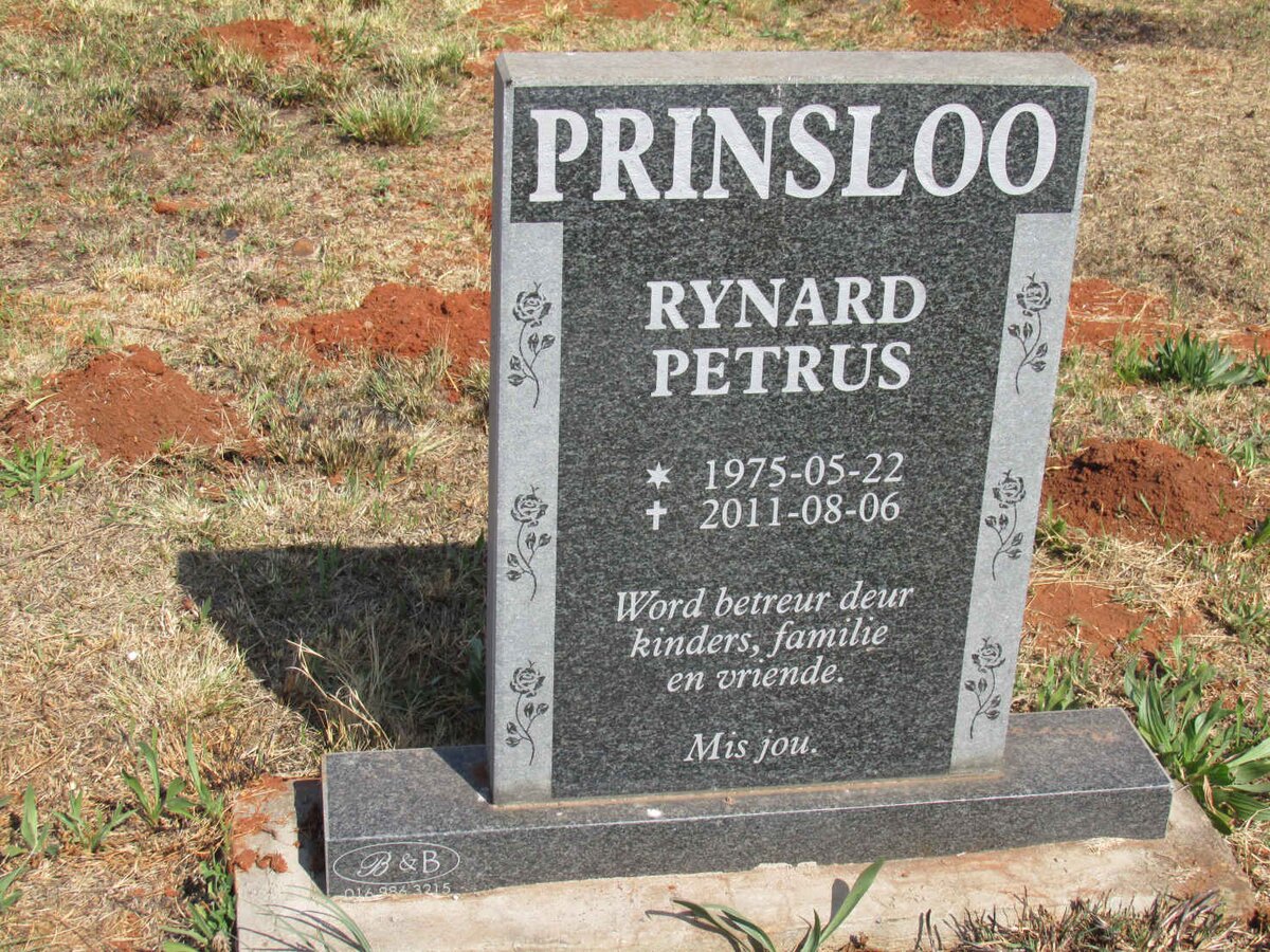 PRINSLOO Rynard Petrus 1975-2011