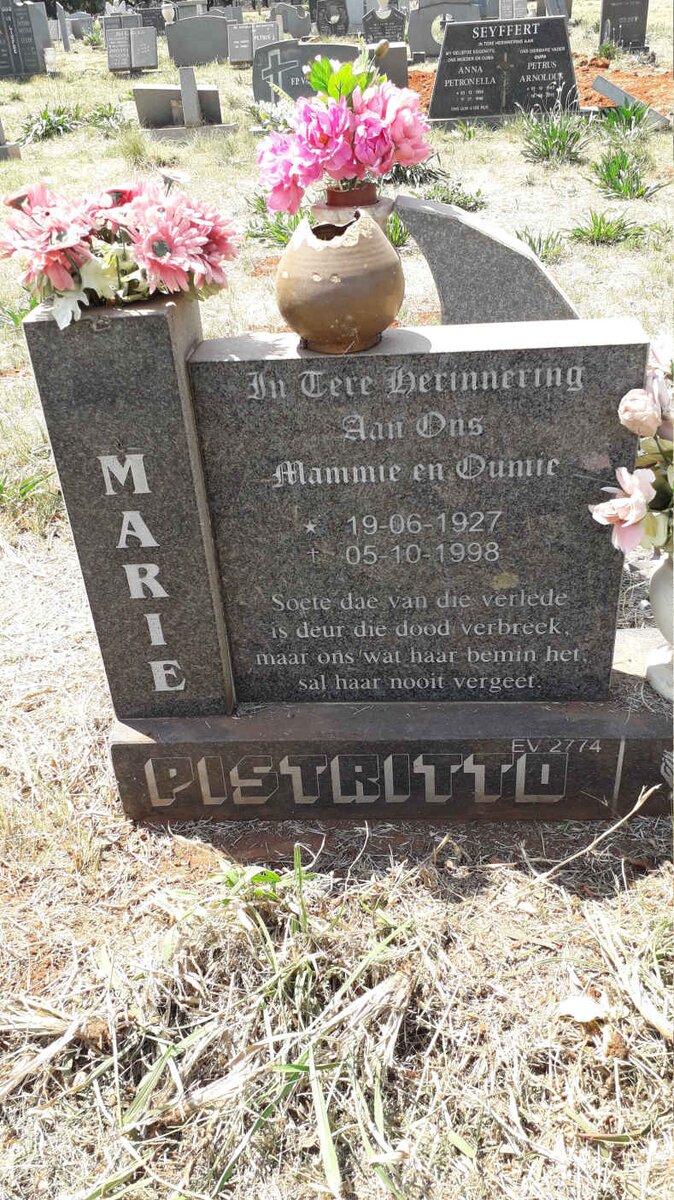 PISTRITTO Marie 1927-1998