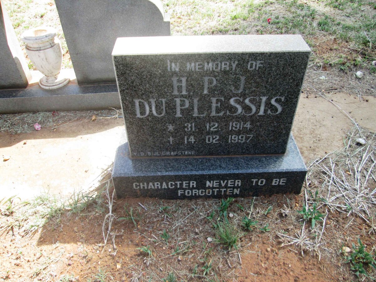 PLESSIS H.P.J., du 1914-1997