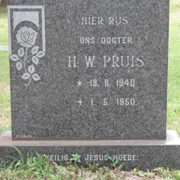 PRUIS H.W. 1940-1950