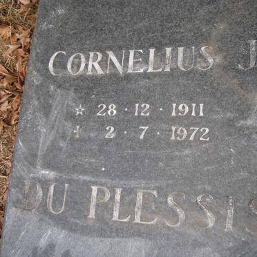 PLESSIS Cornelius J., du 1911-1972