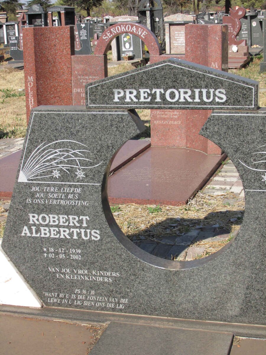 PRETORIUS Robert Albertus 1939-2002