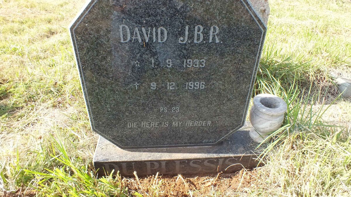 PLESSIS David J.B.R., du 1933-1996