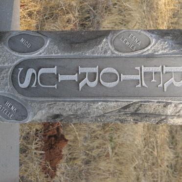 PRETORIUS Hendrie 1944-1996 &amp; Susan 1947-1997