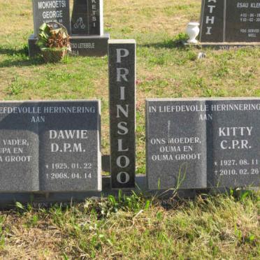 PRINSLOO D.P.M. 1925-2008 &amp; C.P.R. 1927-2010