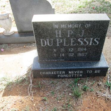 PLESSIS H.P.J., du 1914-1997