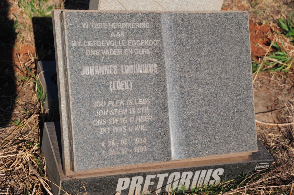 PRETORIUS Johannes Lodiwikus 1934-1999