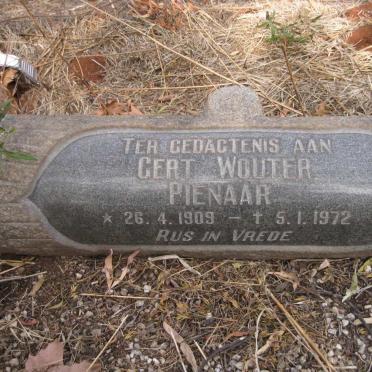 PIENAAR Gert Wouter 1909-1972