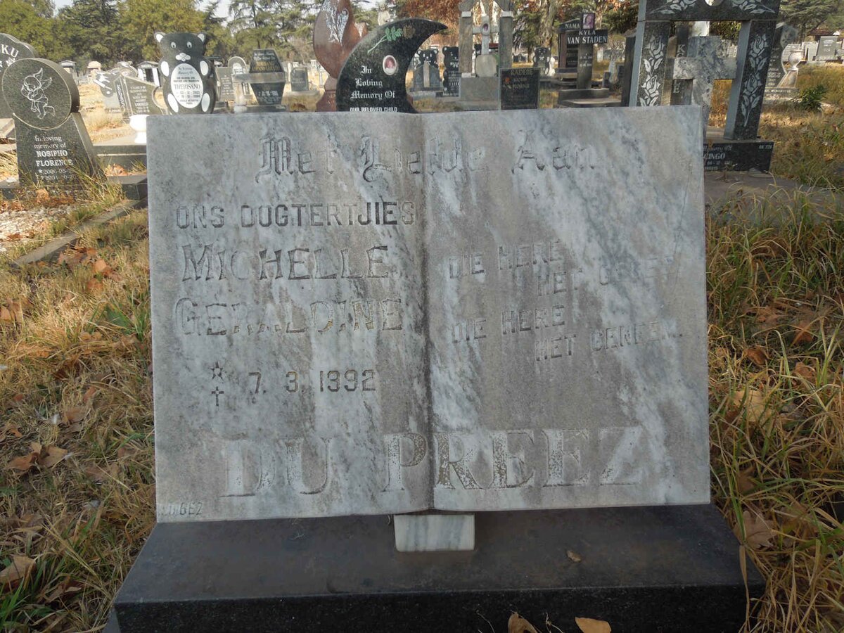 PREEZ Michelle Geraldine, du 1992-1992