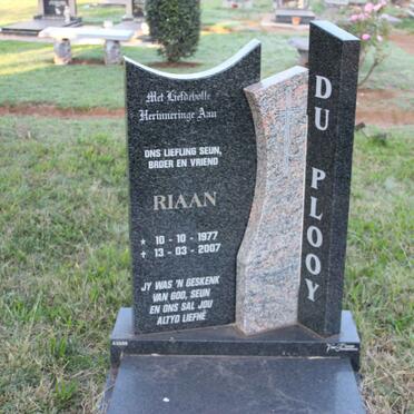 PLOOY Riaan, du 1977-2007