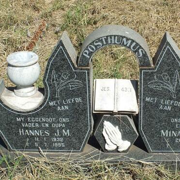 POSTHUMUS J.M. 1932-1995 &amp; M.M.E. 1935-