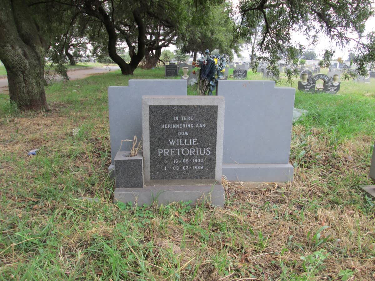 PRETORIUS Willie 1903-1989